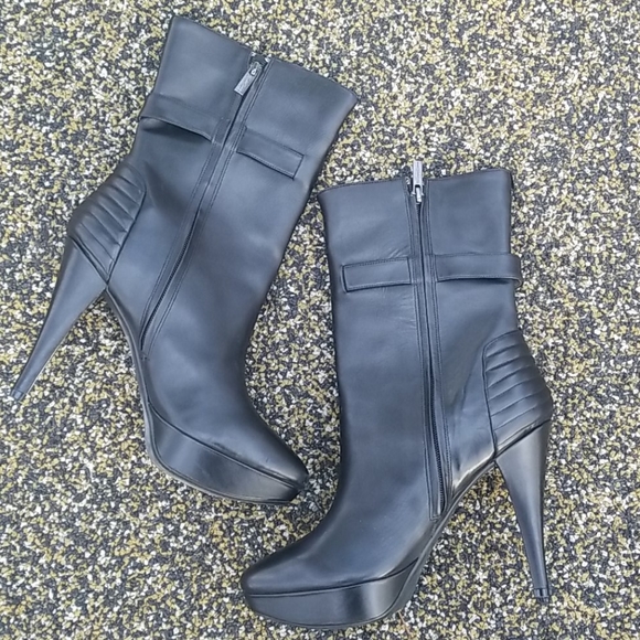 Kenneth Cole leather boots size 9.5 - Picture 6 of 12